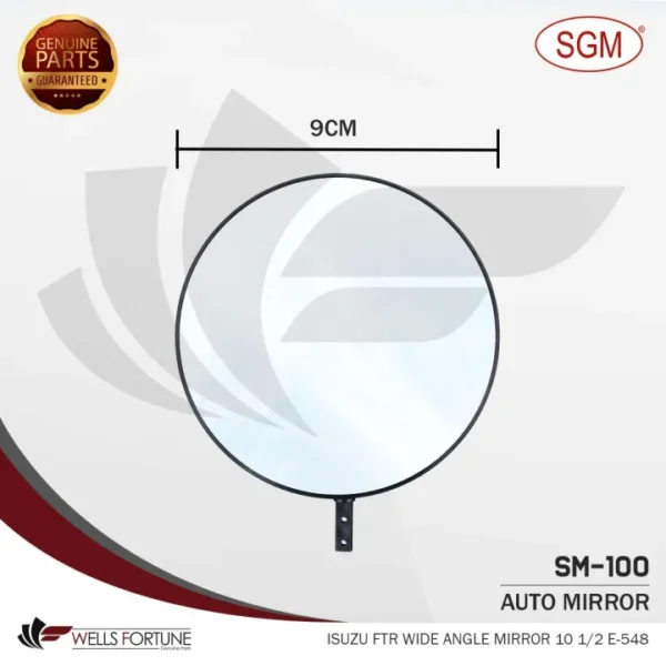 SGM SIDE MIRROR FOR ISUZU FTR WIDE ANGLE MIRROR 10 1/2 INCHES E-548 (2 PCS.)