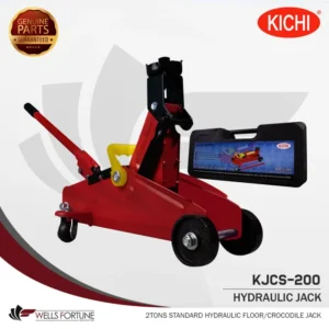 KICHI  CROCODILE JACK 2 TONS STANDARD FLOOR JACK WITH FREE PLASTIC CASE & CROSS WRENCH 15" 20" TIRE & WHEELS TOOLS (1 SET)